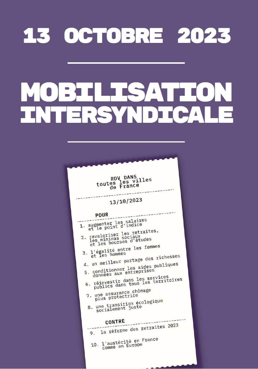 En France et en Europe le 13 octobre mobilisés contre laustérité